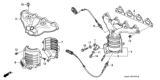 Diagram for 1998 Honda Civic Exhaust Manifold - 18160-P2E-A11