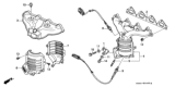 Diagram for 1999 Honda Civic Oxygen Sensor - 36531-PDN-A01