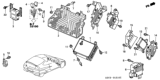 Diagram for 2001 Honda Insight Engine Control Module - 37820-PHM-506