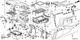 Diagram for 2013 Honda Pilot Armrest - 83410-SZA-A05ZC