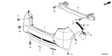 Diagram for 2014 Honda Fit EV Bumper - 04715-TX9-A90ZZ