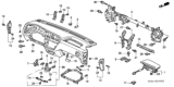 Diagram for 2000 Honda Odyssey Instrument Panel - 77100-S0X-A00ZC