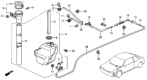 Diagram for 1993 Honda Accord Windshield Washer Nozzle - 76815-SM1-004YB