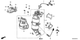 Diagram for 2018 Honda Civic Catalytic Converter - 18150-5BA-A00