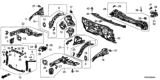 Diagram for 2014 Honda Civic Dash Panels - 61500-TR3-A01ZZ
