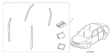 Diagram for 2021 Honda Accord Door Moldings - 08P20-TVA-100A