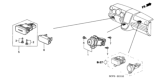 Diagram for 2003 Honda Element Cruise Control Switch - 36775-SCV-A01ZB