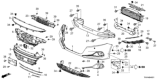 Diagram for 2021 Honda Accord Grille - 71111-TVA-F60ZK
