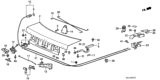 Diagram for Honda Accord Fuel Door Release Cable - 74411-SE3-G01
