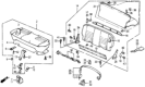 Diagram for 1987 Honda Civic Seat Belt - 786A1-SB6-671ZB