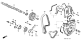 Diagram for 1999 Honda Accord Camshaft - 14111-PAB-A00