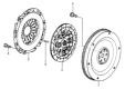 Diagram for 1985 Honda Accord Clutch Disc - 22200-PC6-030