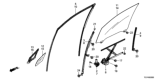Diagram for 2021 Honda Pilot Auto Glass - 73300-TG7-A00