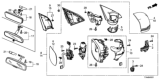 Diagram for Honda HR-V Car Mirror - 76208-T7W-A62