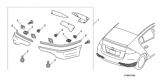 Diagram for Honda Insight Spoiler - 08F03-TM8-120