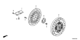 Diagram for Honda Clarity Plug-In Hybrid Flywheel - 22000-5WL-A01