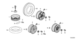 Diagram for Honda Accord Wheel Cover - 44732-T2A-A41