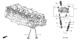Diagram for 2009 Honda Civic Intake Valve - 14711-RNE-A00