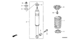 Diagram for 2010 Honda Civic Coil Springs - 52441-SNA-A02