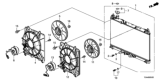 Diagram for 2015 Honda Fit Fan Motor - 19030-5R1-003