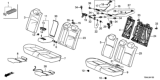 Diagram for 2021 Honda Civic Seat Cushion - 82527-TBA-A31