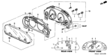 Diagram for 2005 Honda CR-V Instrument Cluster - 78100-S9A-A74