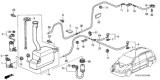 Diagram for 2004 Honda Odyssey Windshield Washer Nozzle - 76850-S0X-A11