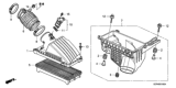 Diagram for Honda Accord Hybrid Air Filter Box - 17211-RCJ-A00