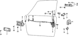 Diagram for 1978 Honda Civic Door Lock - 75410-663-671