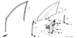 Diagram for 2006 Honda Accord Hybrid Auto Glass - 73300-SDC-A11