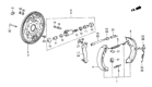 Diagram for Honda CRX Brake Backing Plate - 43110-SB2-661
