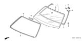 Diagram for 2002 Honda Accord Windshield - 73111-S82-A00