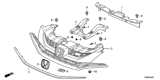 Diagram for 2015 Honda Civic Emblem - 75700-TM0-000