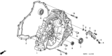 Diagram for Honda Civic Bellhousing - 21100-PLY-000