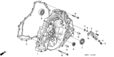 Diagram for 2003 Honda Civic Bellhousing - 21100-PLY-000