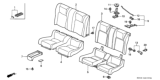 Diagram for 2001 Honda Prelude Seat Cover - 82131-S30-A02ZA