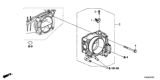 Diagram for Honda Odyssey Throttle Body - 16400-5MR-A01