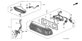 Diagram for 1988 Honda Civic Brake Light - 34270-SH3-A01