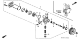 Diagram for 1999 Honda Civic Power Steering Pump - 06561-P2T-505RM