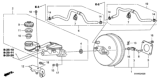 Diagram for Honda Civic Brake Booster Vacuum Hose - 46402-SNG-A01