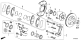 Diagram for Honda Accord Brake Caliper - 45019-T3Z-000