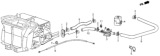 Diagram for 1987 Honda Civic Heater Control Valve - 39270-SB2-003