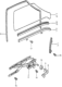 Diagram for Honda Prelude Window Crank Handles - 75330-679-010ZA