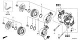 Diagram for Honda A/C Compressor - 38810-5BA-A03