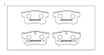 Diagram for 2008 Honda Civic Brake Pad Set - 43022-XVJ-000