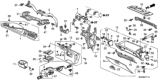 Diagram for 1994 Honda Civic Glove Box - 77500-SR8-A94ZC