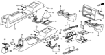 Diagram for Honda Civic Ashtray - 88320-SB3-950ZB