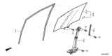 Diagram for 2012 Honda Fit Auto Glass - 73300-TK6-A11