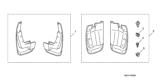 Diagram for 2007 Honda Element Mud Flaps - 08P09-SCV-1B0R1