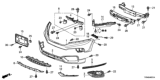 Diagram for 2013 Honda Crosstour Bumper - 04712-TP6-A90